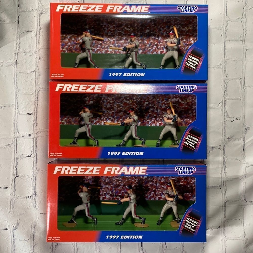 💙NIB Chipper Jones Starting Lineup Freeze Frame